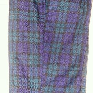 Boys Blue and Green Plaid Dress Pants